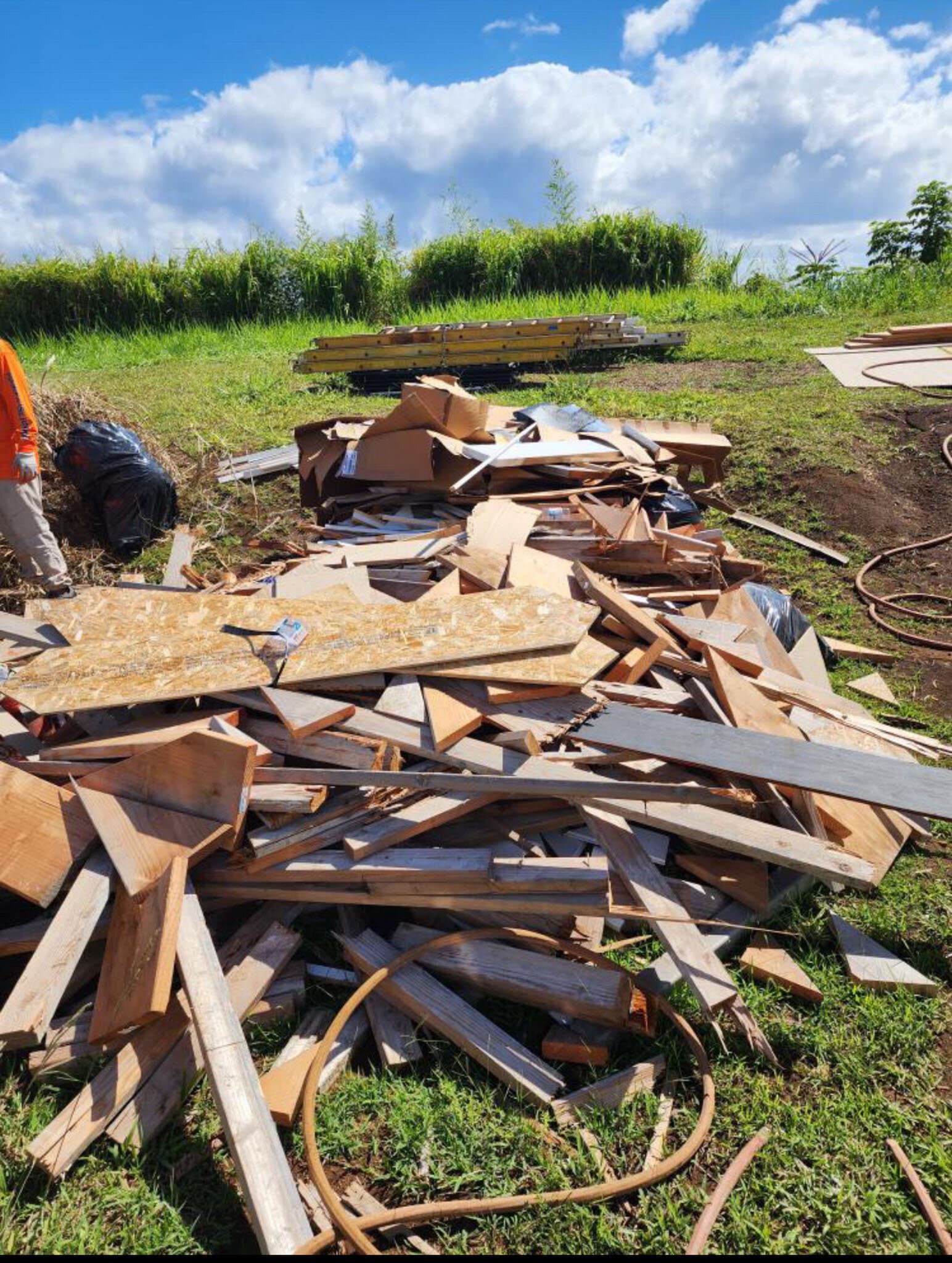 Hawaii Island Waste cleanout in progress