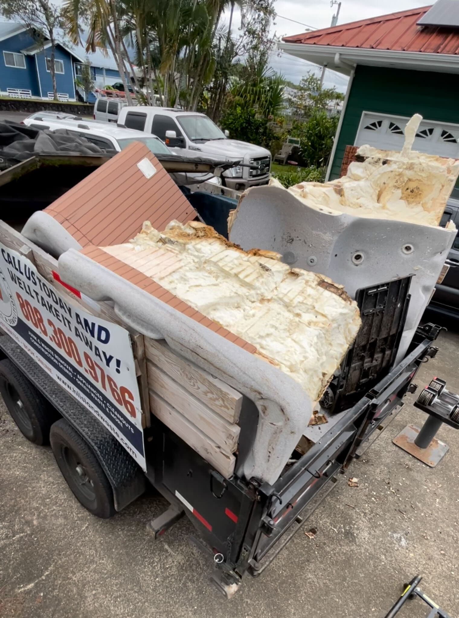 Hawaii Island Waste cleanout in progress