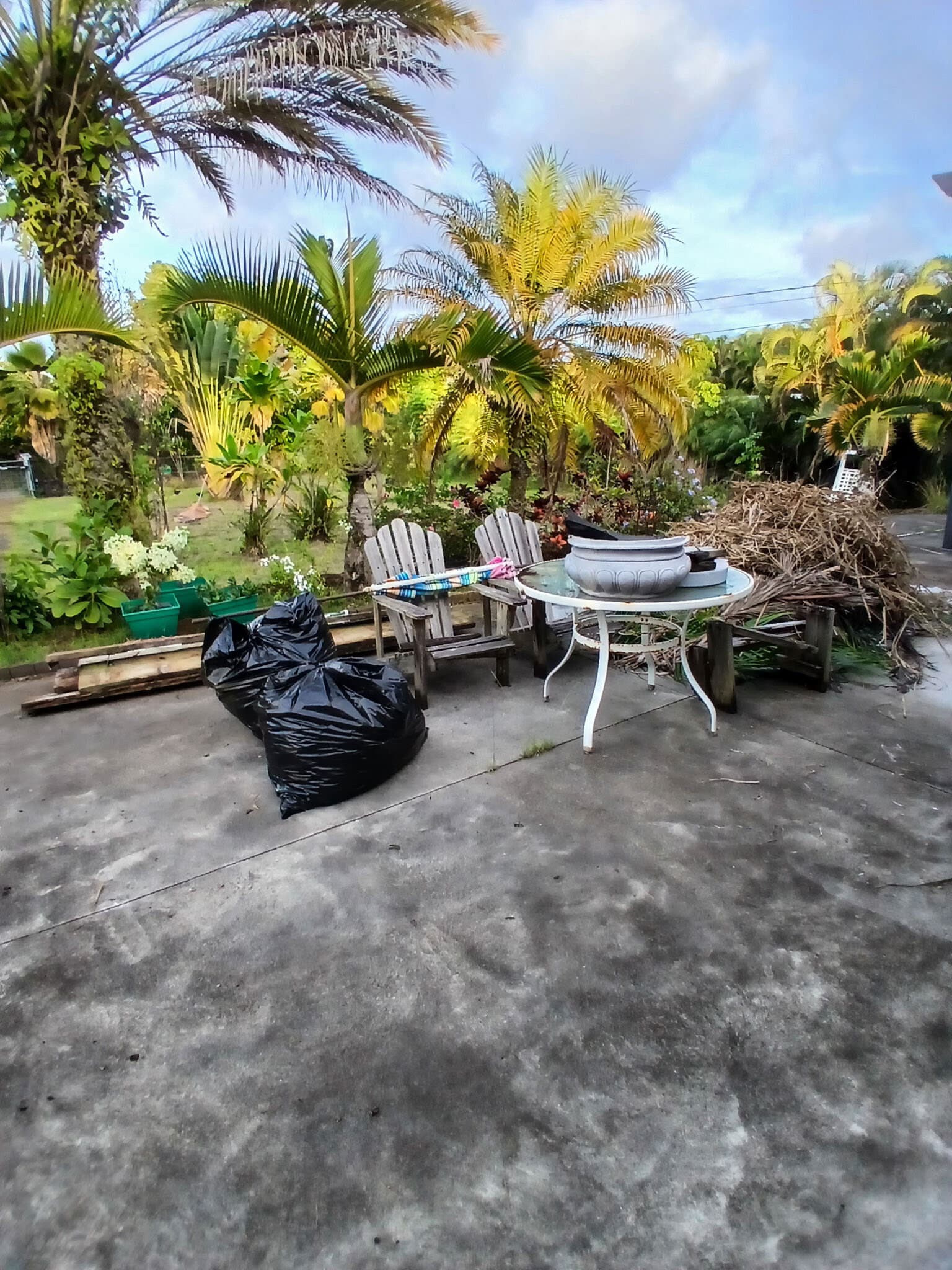 Hawaii Island Waste cleanout in progress