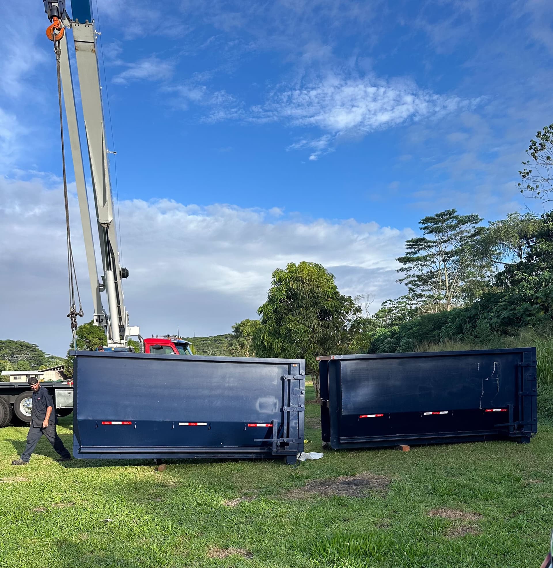Hawaii Island Waste cleanout in progress