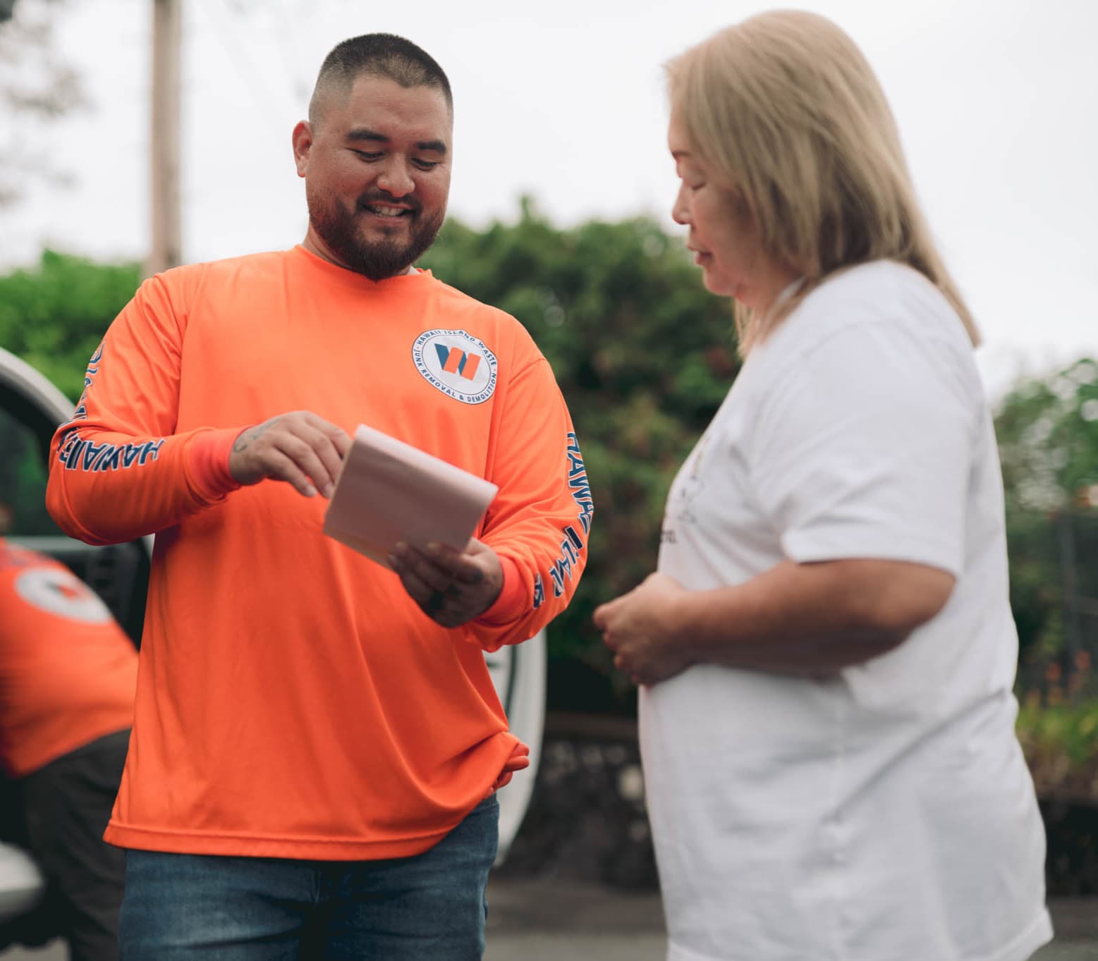Hawaii Island Waste cleanout in progress